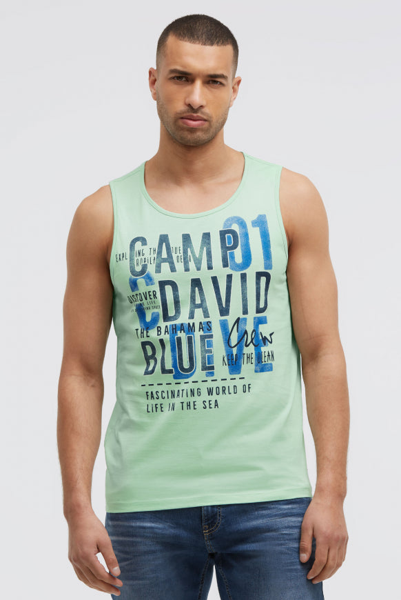 CAMP DAVID Muskelshirt mit Logo Prints