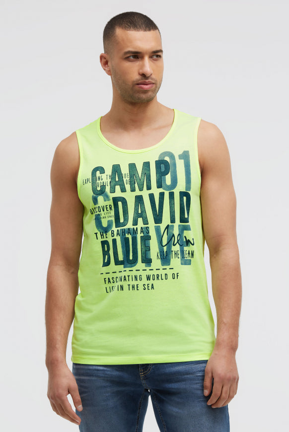 CAMP DAVID Muskelshirt mit Logo Prints