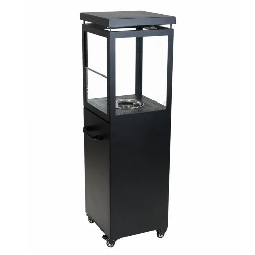 Muztag Ethanol-Terrassenheizer Premium Fire Paris, 40cm breit, freistehend, 2 kW - Schwarz