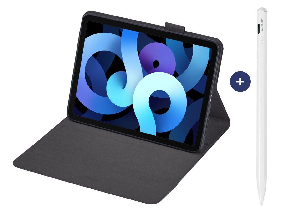 4smarts Schutzhülle DailyBiz für Apple iPad 10.9 & 11" (10. & 11. Gen) schwarz & Eingabestift Pencil Pro 3