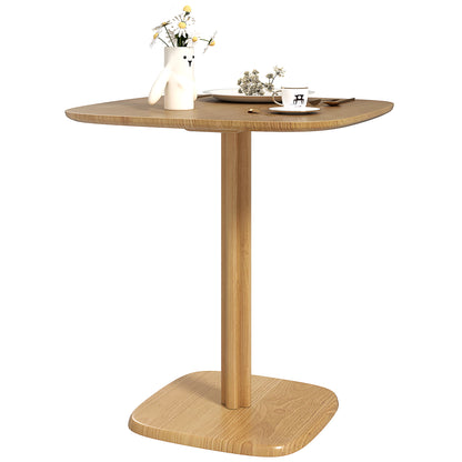 HOMCOM Esstisch für 4 Personen, moderner Küchentisch mit Holzoptik, 70 x 70 cm, Naturholz   Aosom