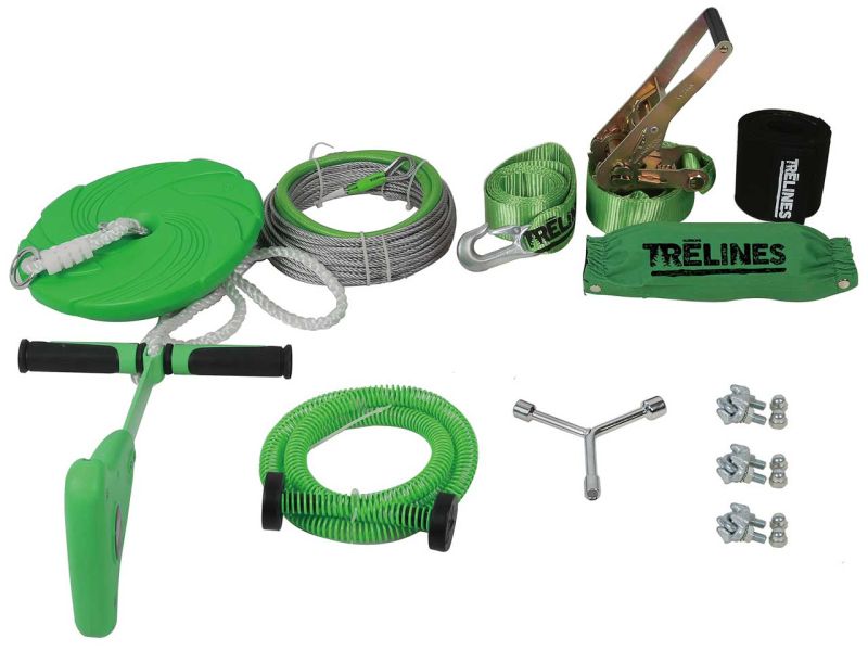 Trelines Seilrutsche mit Bremse, 30 m