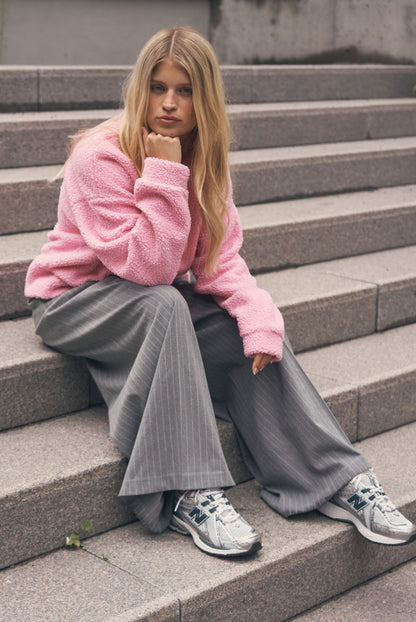 SENSES.THE LABEL Nadelstreifenhose PE:RI mit extra weitem Bein