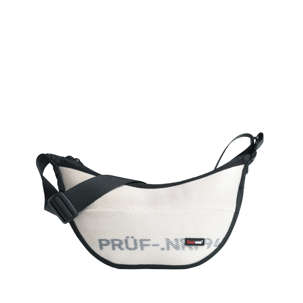 Feuerwear Moonbag Ori, weiß, aus recyceltem Feuerwehrschlauch