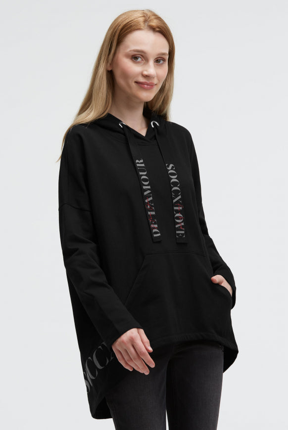 SOCCX Oversized Hoodie mit Logo Print
