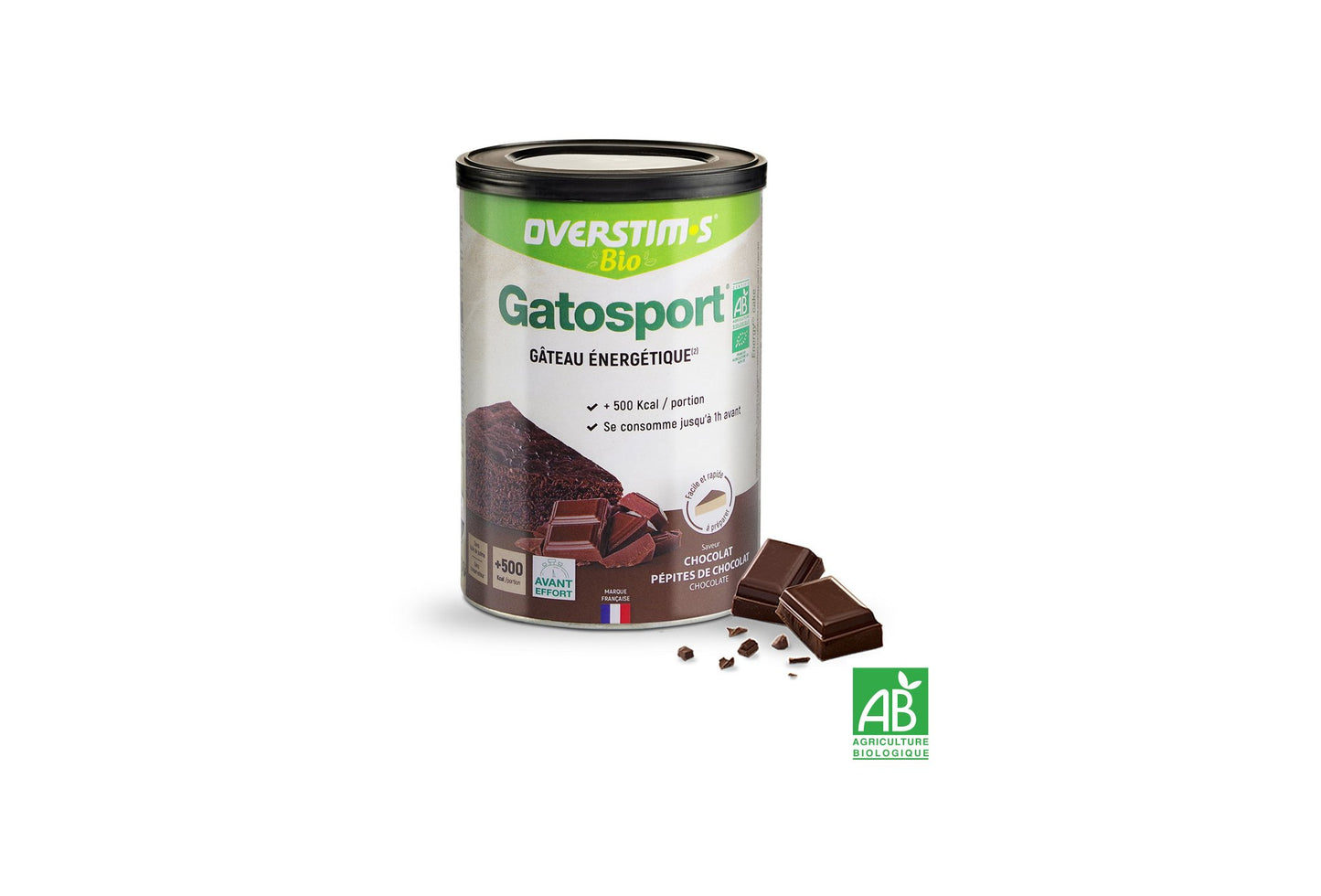 Gatosport Bio 400 g - Chocolat et pépites de chocolat