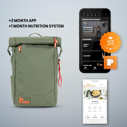 Fitnessstudio to Go (+ 3 Monate App) + Nutrition System 1 Monat - GOTHAM Green