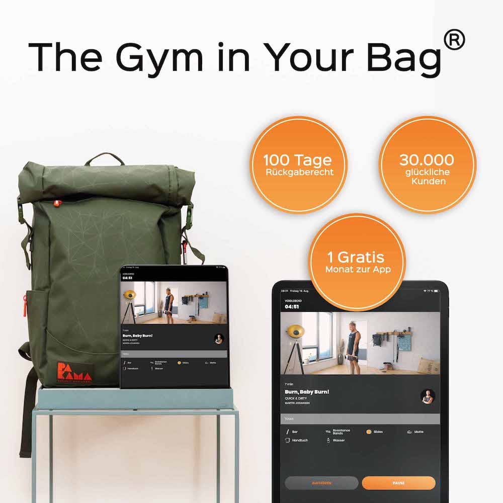 PAKAMA Fitnessstudio to Go (inkl. App) - GOTHAM Green