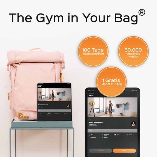 PAKAMA Fitnessstudio to Go (inkl. App) - PARIS Pink