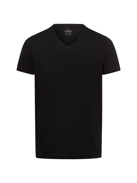 Ragman Doppelpack T-Shirt Herren Baumwolle