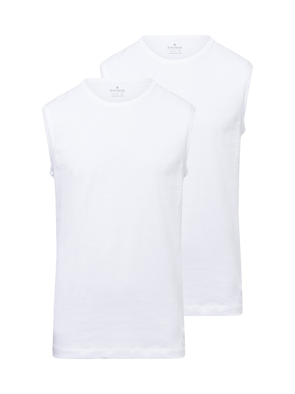 Ragman Tank Top im 2er-Pack Herren Baumwolle