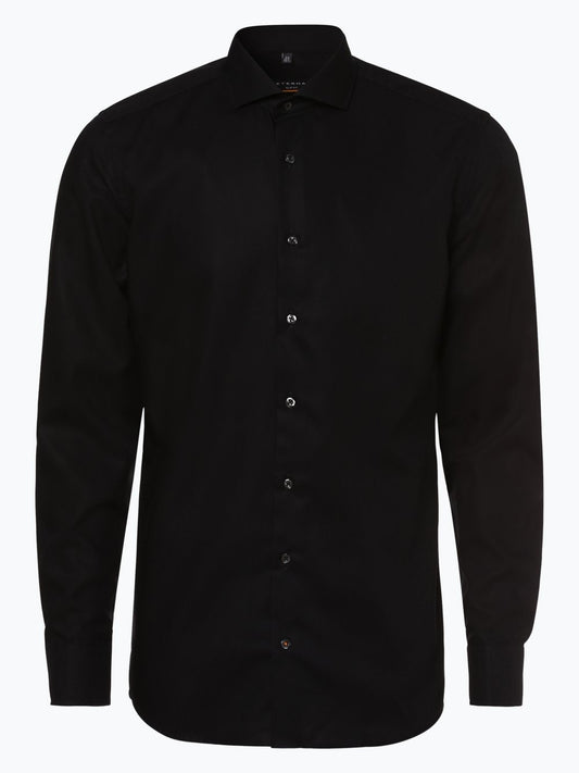 Eterna Slim Fit Hemd Bügelfrei Herren Slim Fit Baumwolle Haifisch
