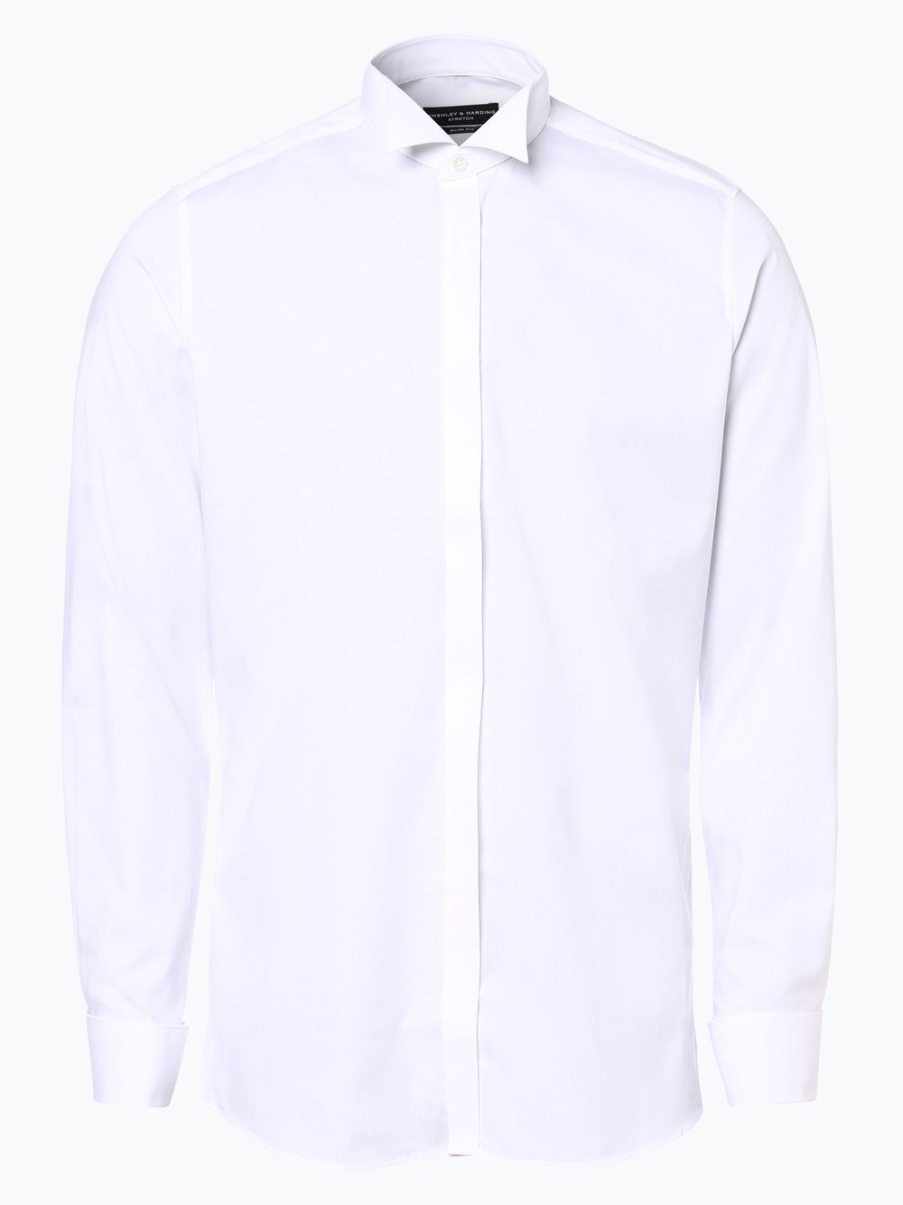 Finshley & Harding Hemd mit Umschlagmanschetten Herren Slim Fit Baumwolle Kläppchen