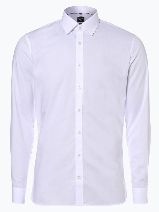OLYMP No. Six Hemd Bügelleicht Herren Super Slim Fit Baumwolle Kentkragen