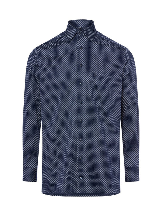 OLYMP Luxor modern fit Hemd Bügelfrei Herren Baumwolle gemustert