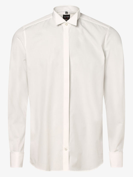 OLYMP Level Five Hemd mit Umschlagmanschetten Herren Slim Fit Baumwolle Kläppchen