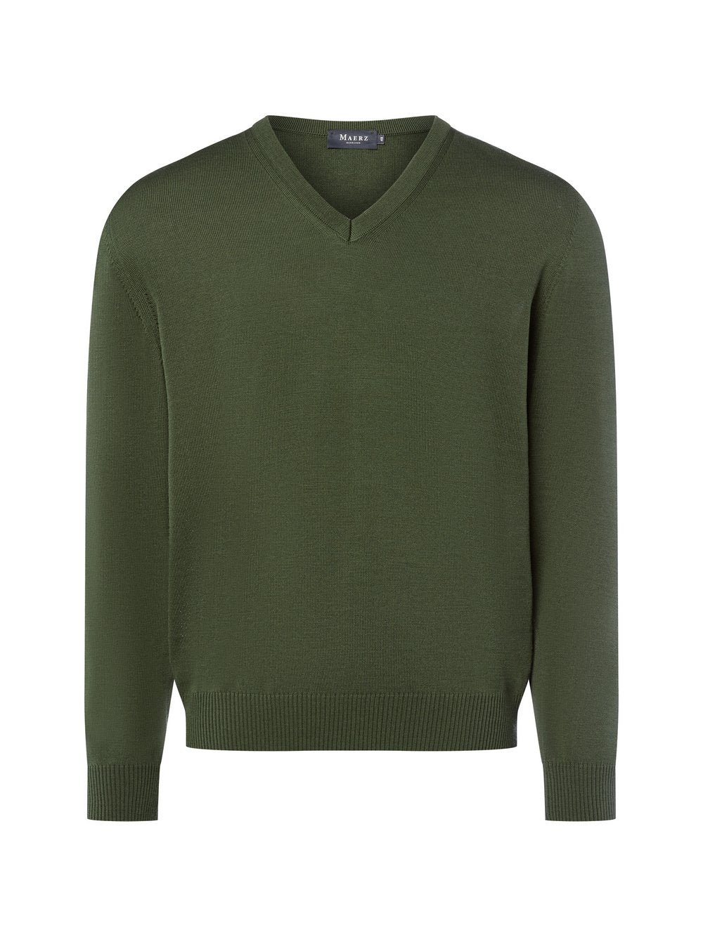 MAERZ Strickpullover aus Merinowolle Herren Schurwolle meliert