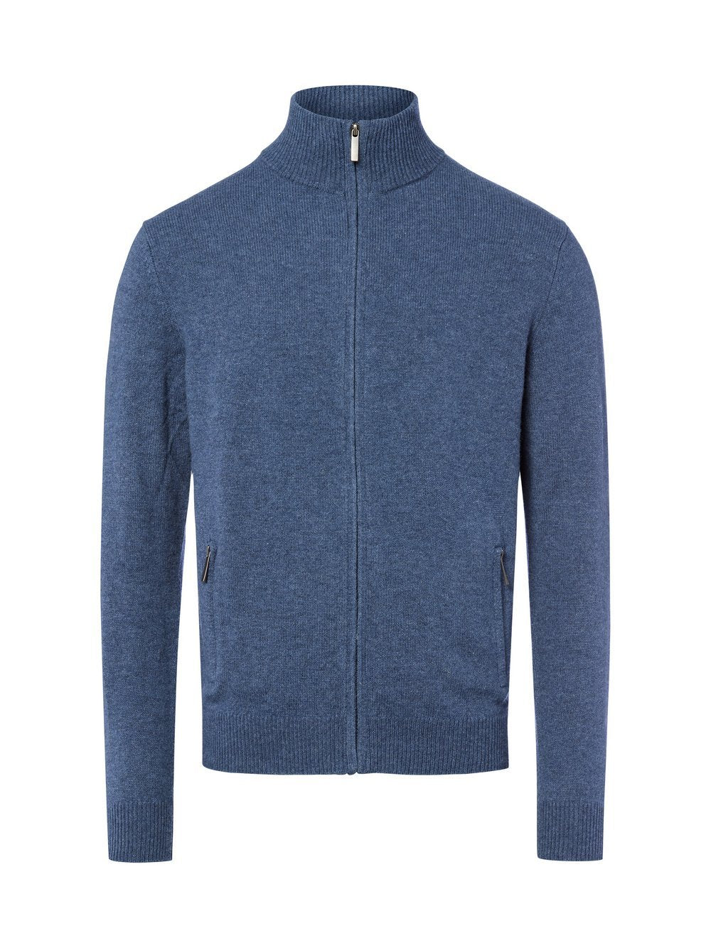 Nils Sundström Strickjacke Herren Schurwolle meliert