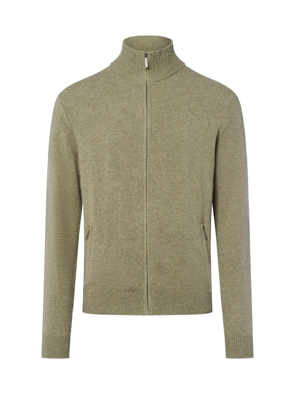 Nils Sundström Strickjacke Herren Schurwolle meliert