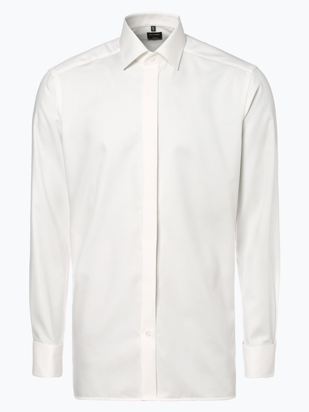 OLYMP Luxor modern fit Hemd mit Umschlagmanschetten Herren Baumwolle Kentkragen gemustert