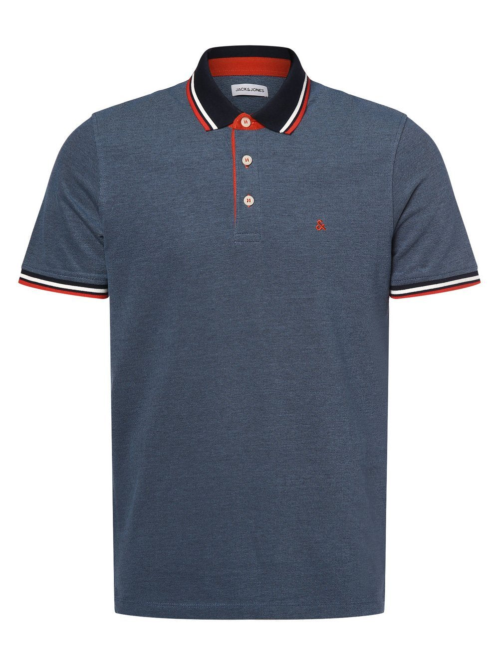 Jack & Jones Poloshirt Herren Baumwolle meliert
