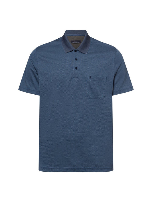 Ragman Poloshirt Herren Baumwolle gemustert
