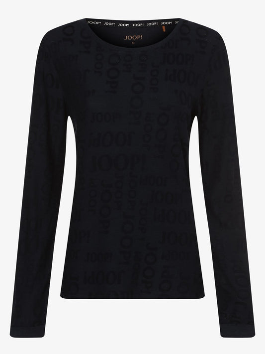JOOP! Pyjama-Shirt Damen Viskose gemustert