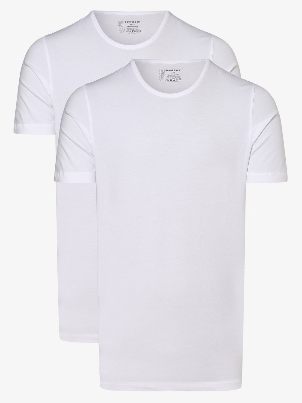 Schiesser T-Shirts im 2er-Pack Herren Baumwolle