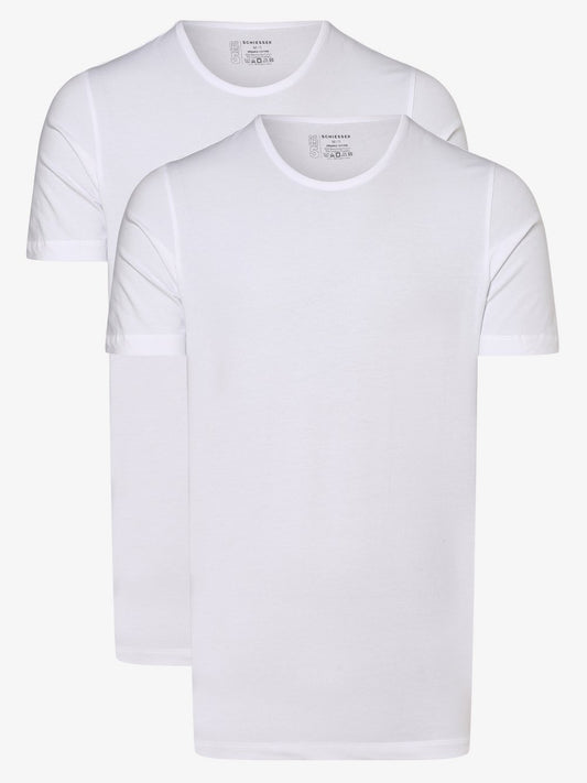 Schiesser T-Shirts im 2er-Pack Herren Baumwolle