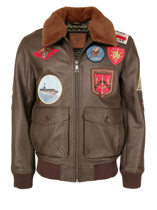Topgun Lederjacke Herren