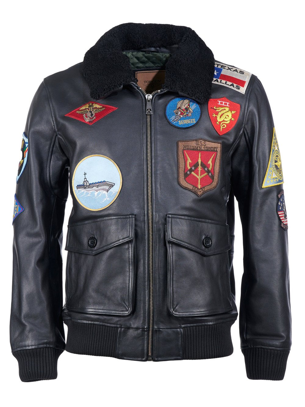 Topgun Lederjacke Herren