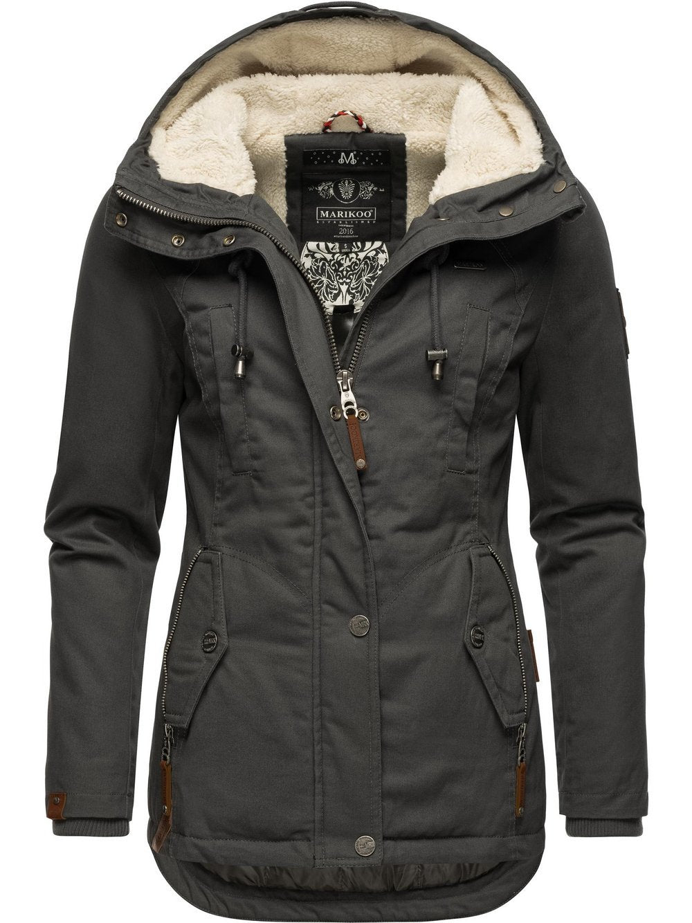 Marikoo Winterjacke Damen Baumwolle