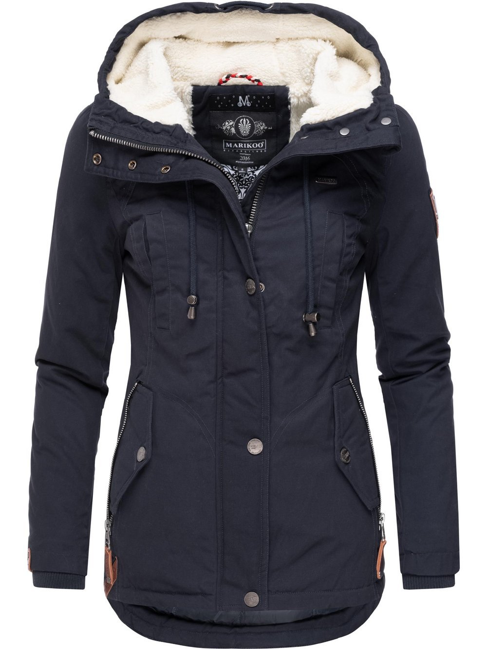 Marikoo Winterjacke Damen Baumwolle