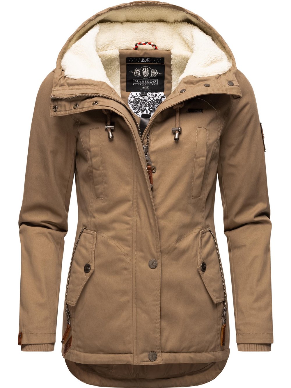 Marikoo Winterjacke Damen Baumwolle