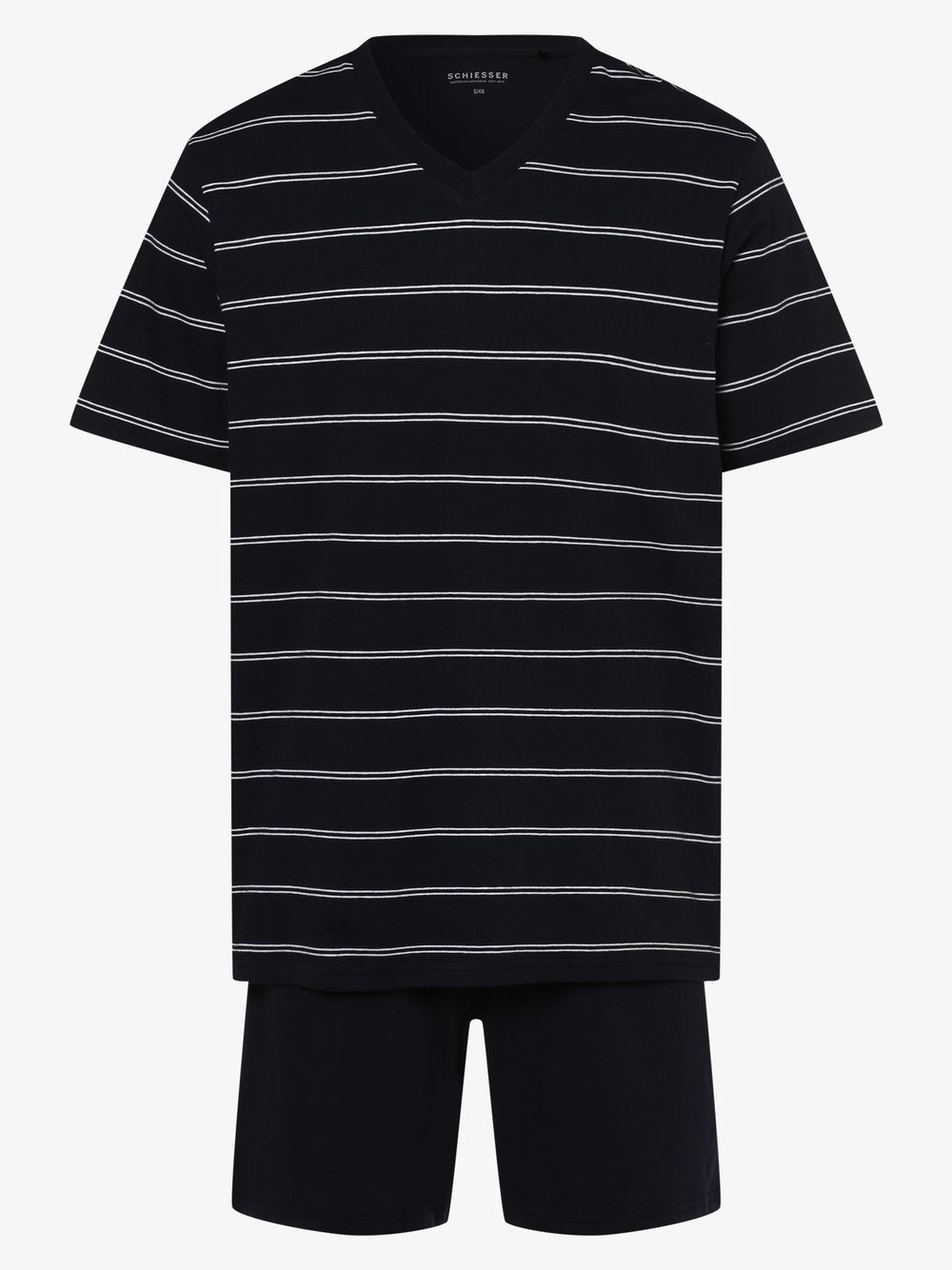 Schiesser Pyjama Herren Jersey gestreift