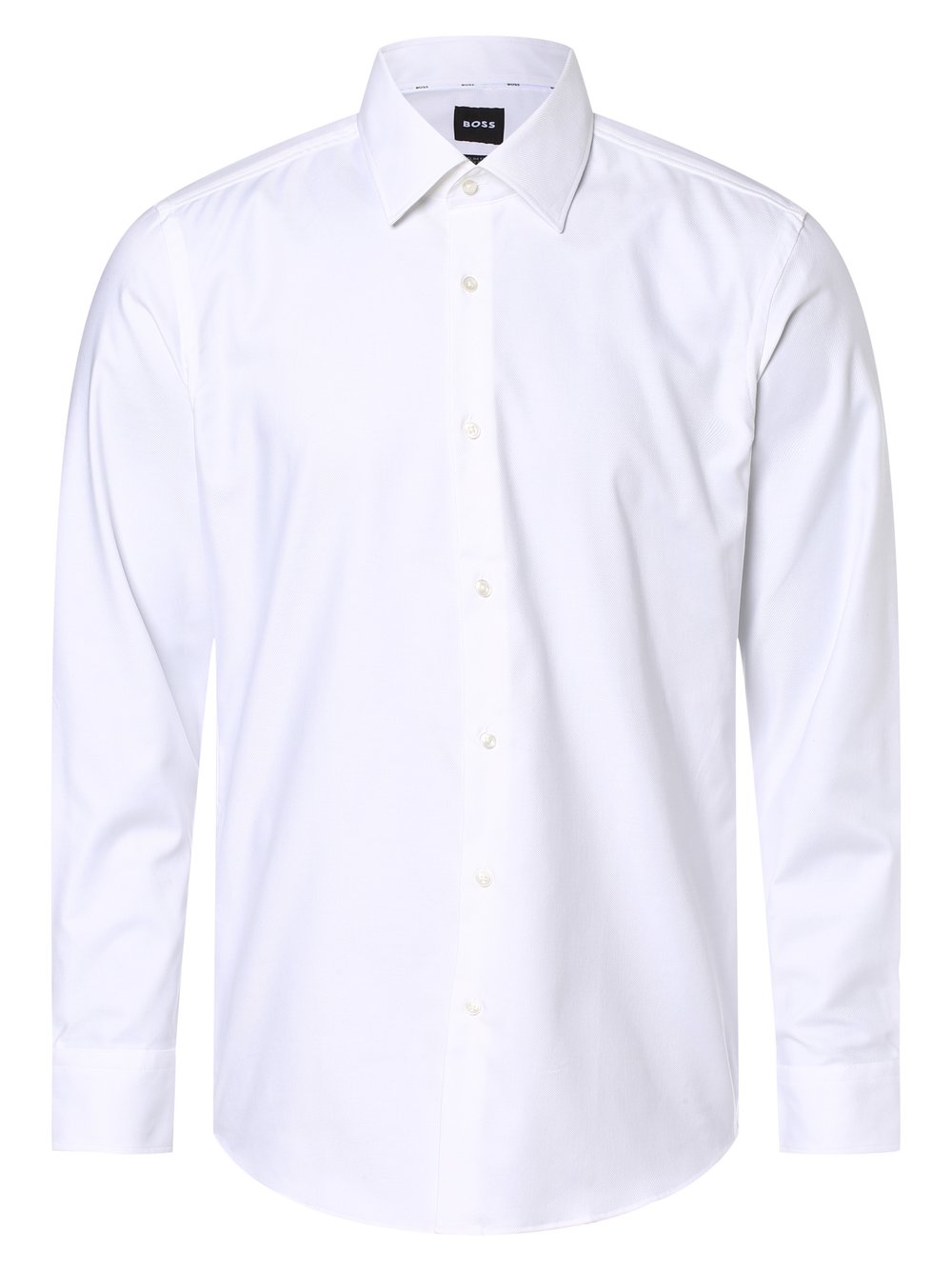 BOSS Hemd Herren Slim Fit Baumwolle Kentkragen strukturiert