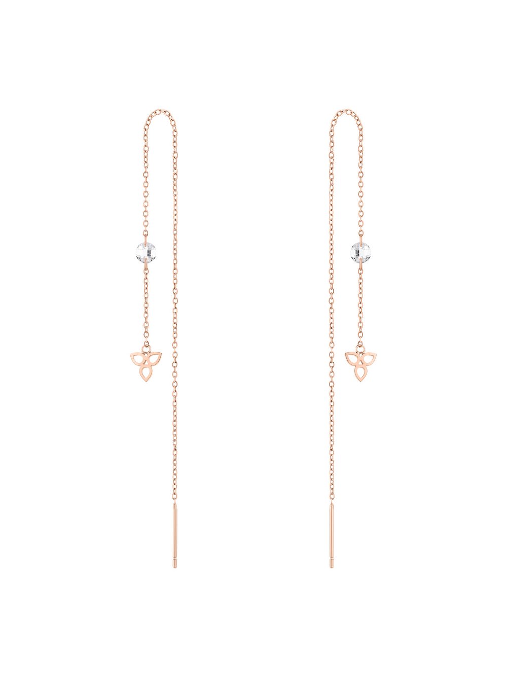 Tamaris Ohrringe Damen Edelstahl roségold