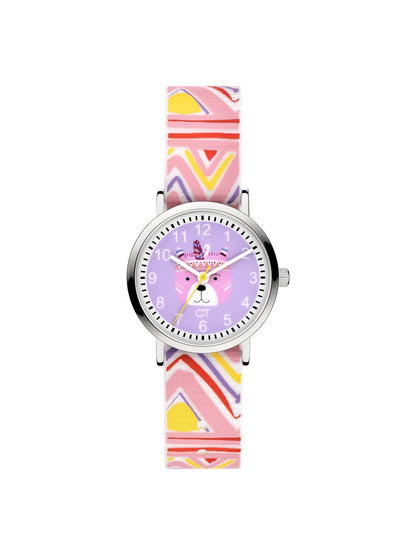 Cool Time Armbanduhr Mädchen gemustert