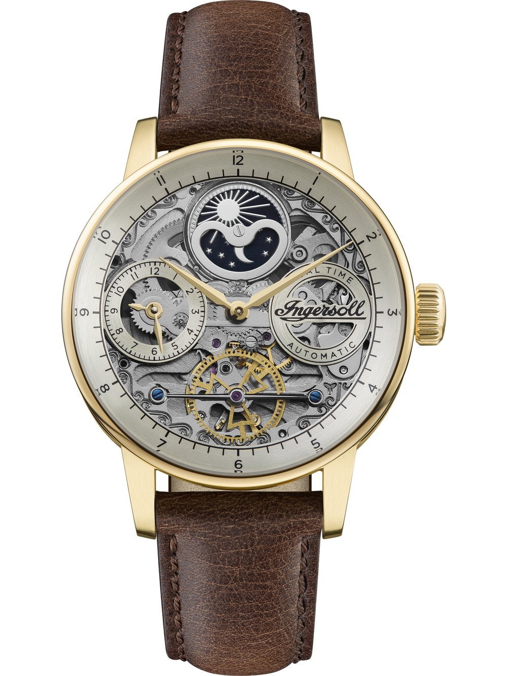 Ingersoll Armbanduhr Herren Leder