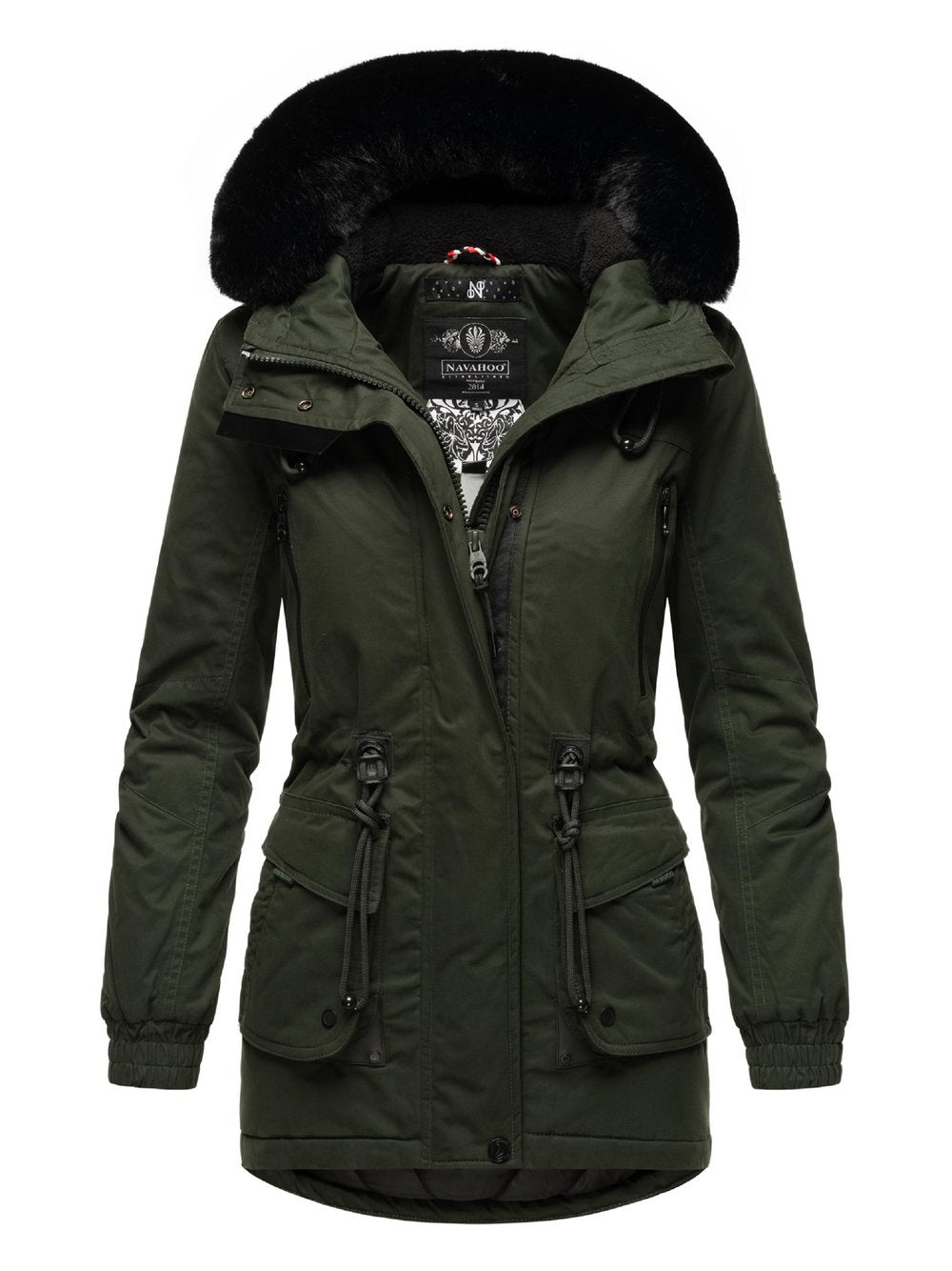 Navahoo Wintermantel Damen Baumwolle