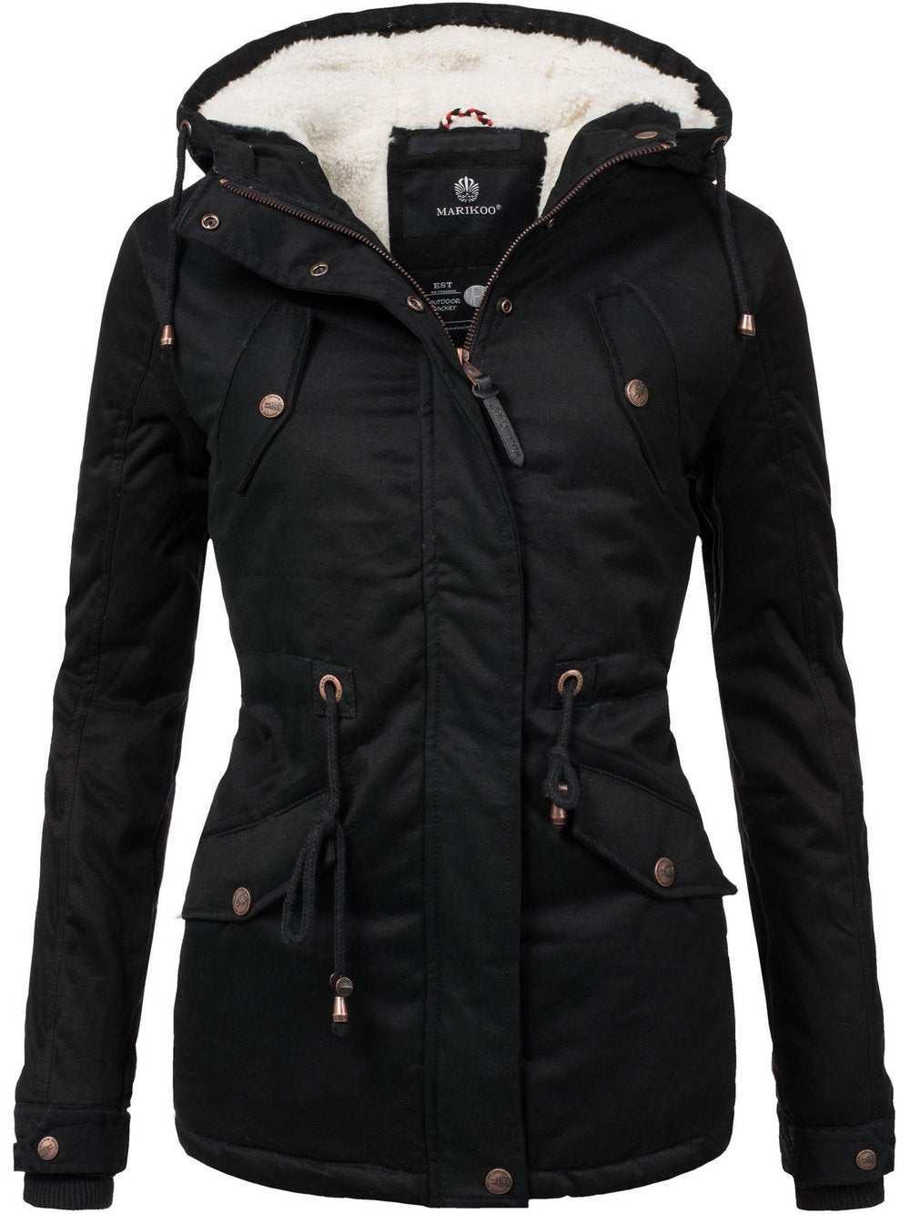 Marikoo Winterjacke Damen Baumwolle