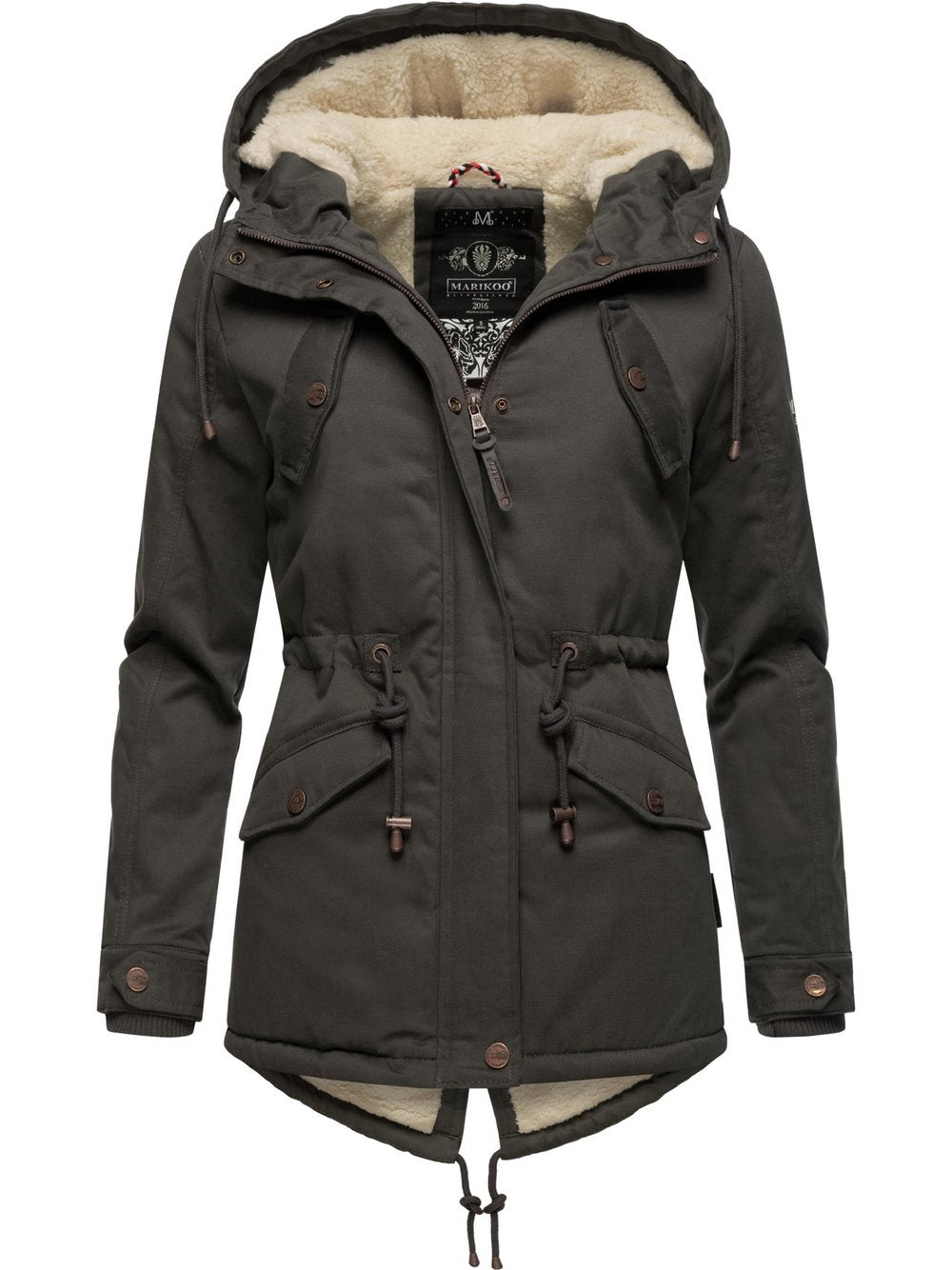 Marikoo Winterjacke Damen Baumwolle