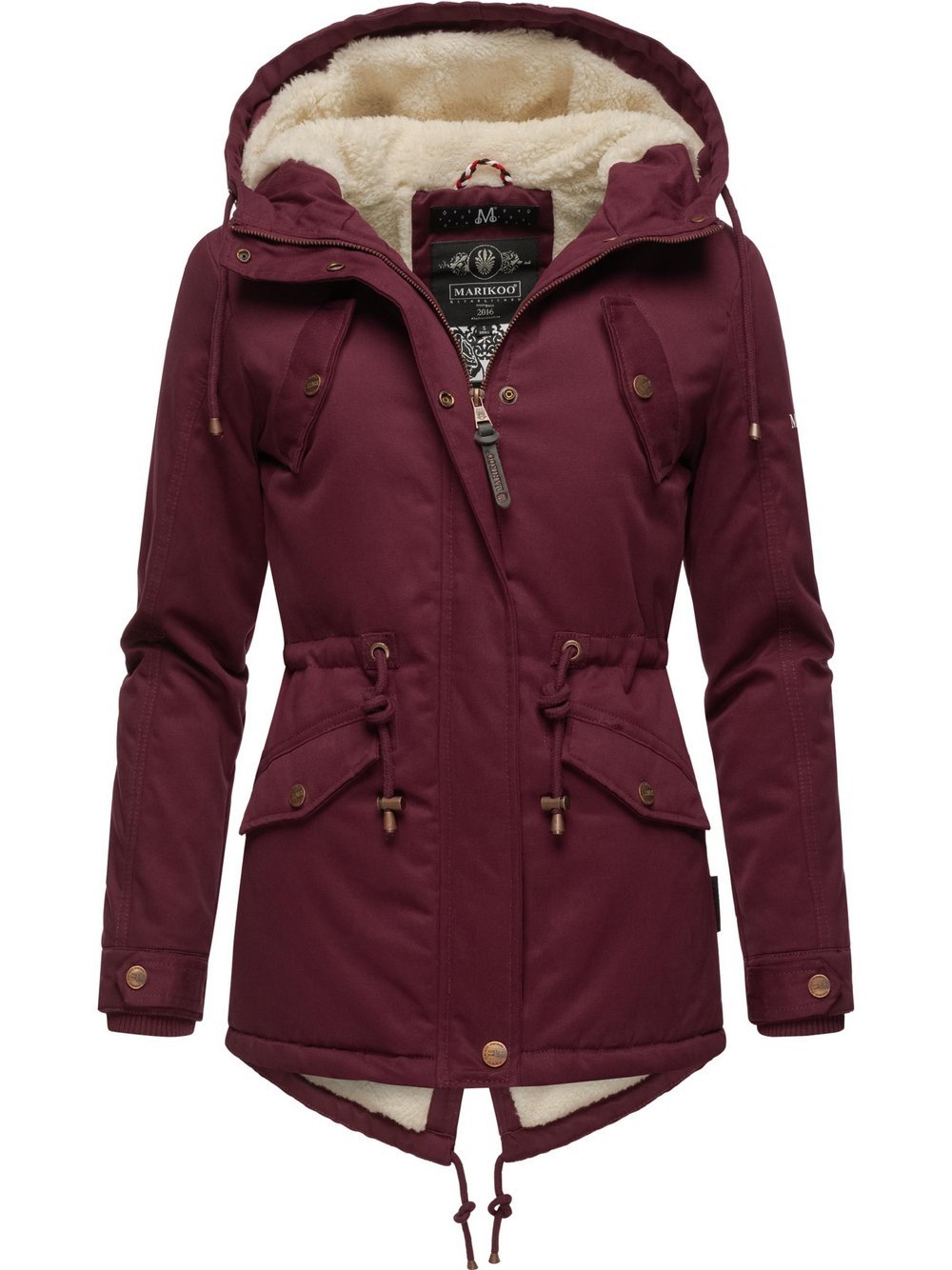 Marikoo Winterjacke Damen Baumwolle