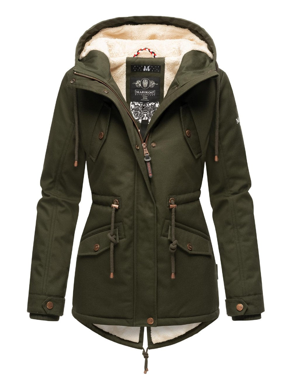 Marikoo Winterjacke Damen Baumwolle