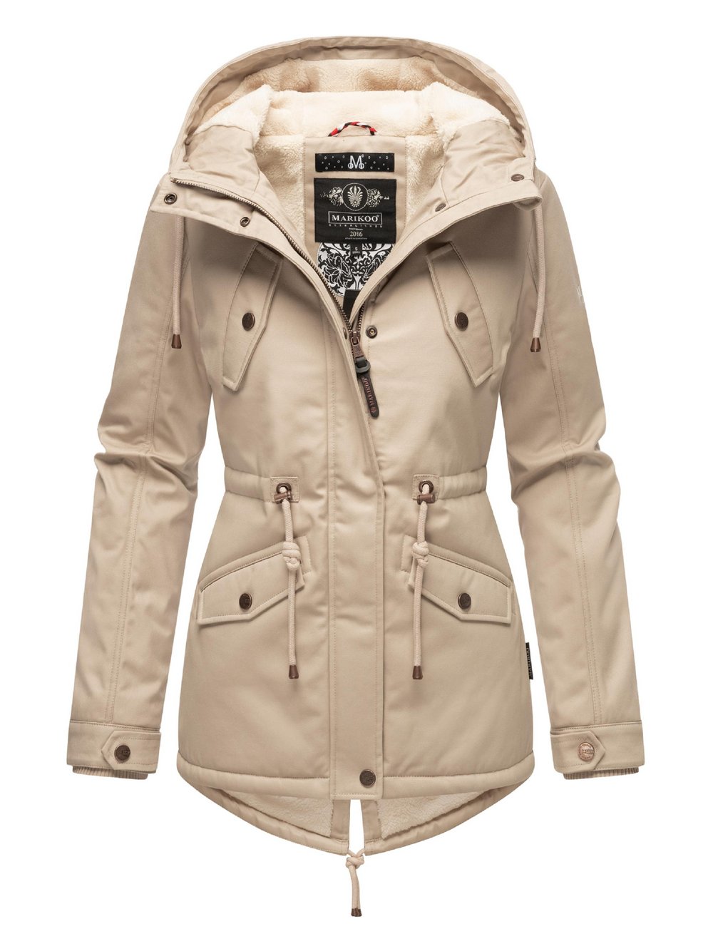 Marikoo Winterjacke Damen Baumwolle