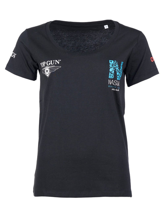Topgun Shirt Damen Baumwolle bedruckt