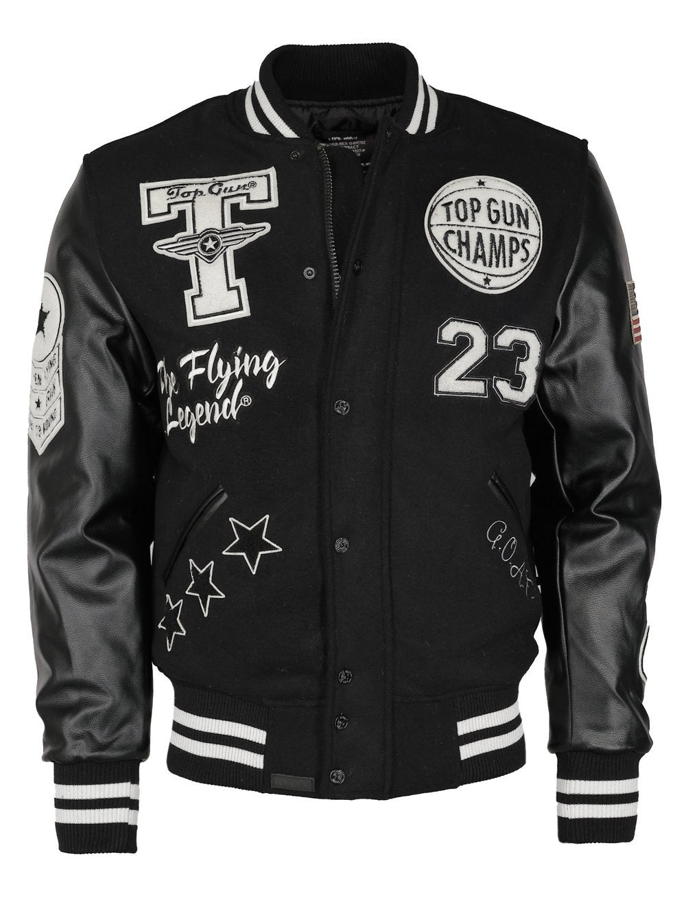 Topgun Collegejacke Herren Wolle
