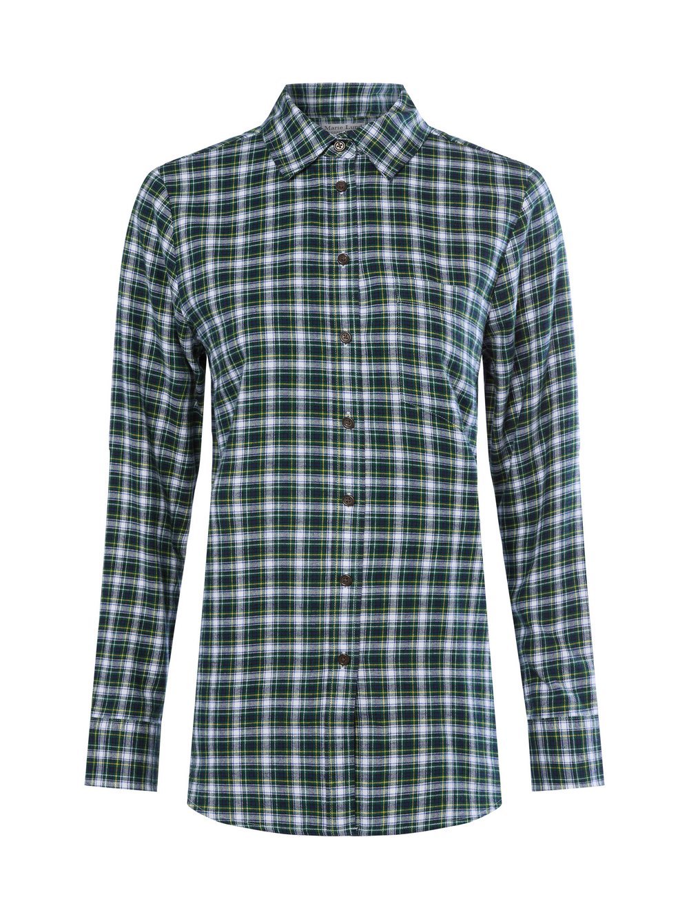 Marie Lund Hemdbluse Damen Regular Fit Baumwolle kariert