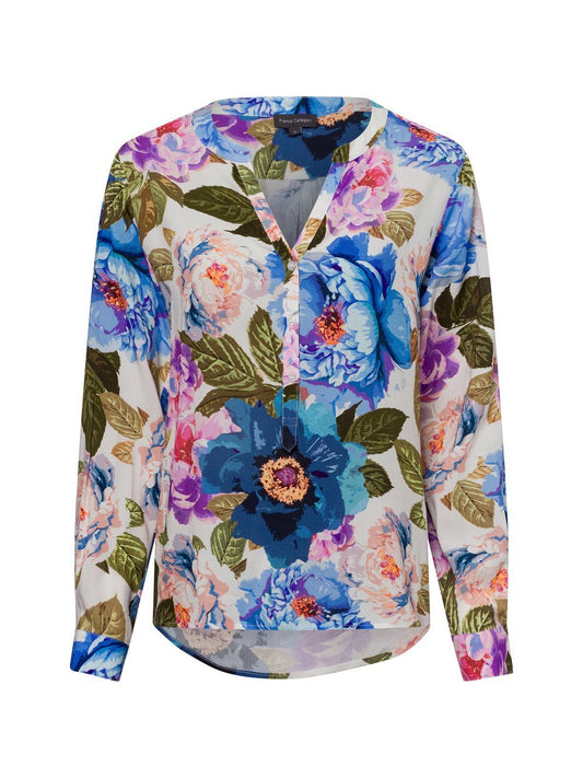Franco Callegari Tunikabluse Damen Viskose gemustert