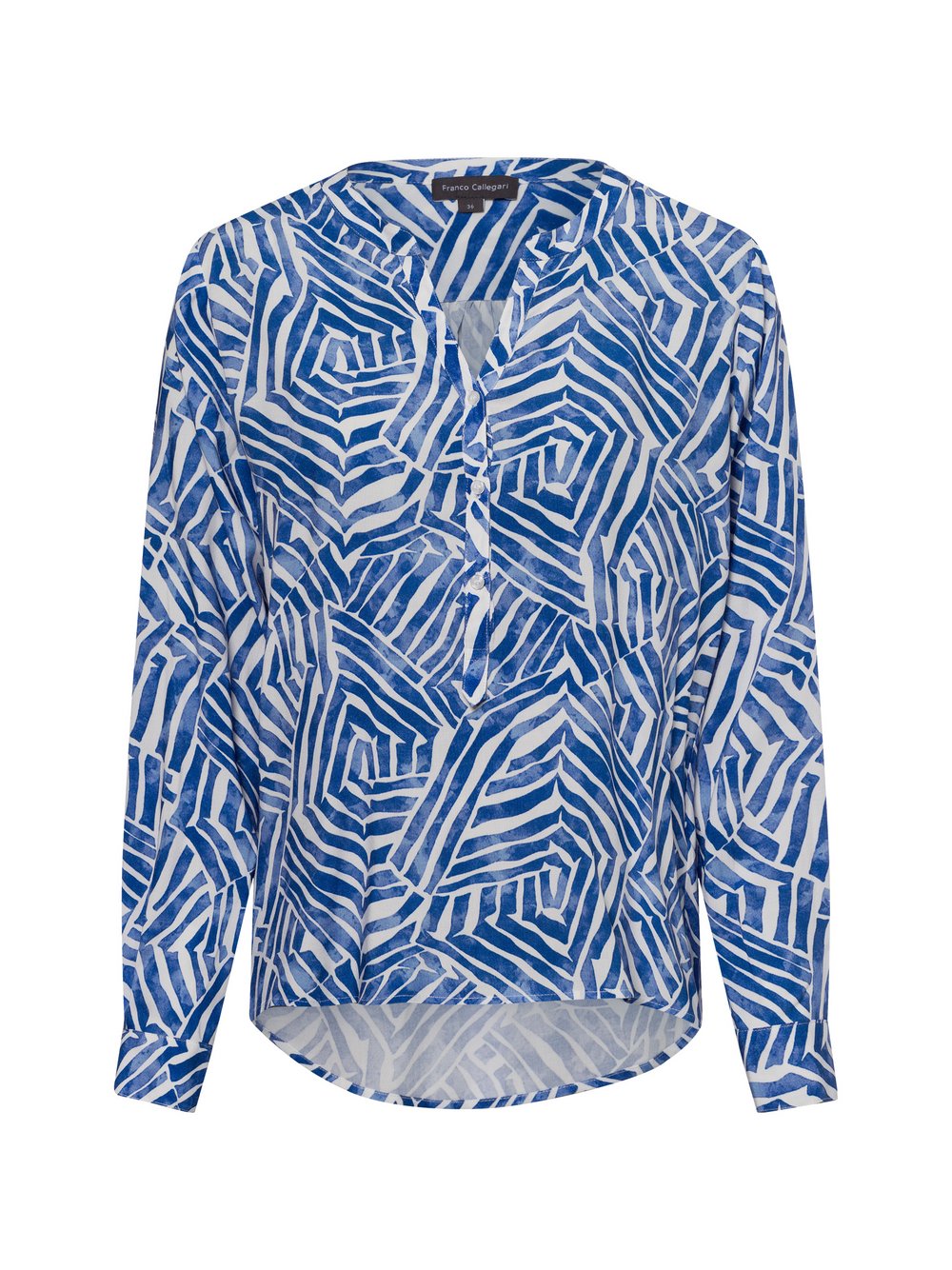 Franco Callegari Tunikabluse Damen Viskose gemustert